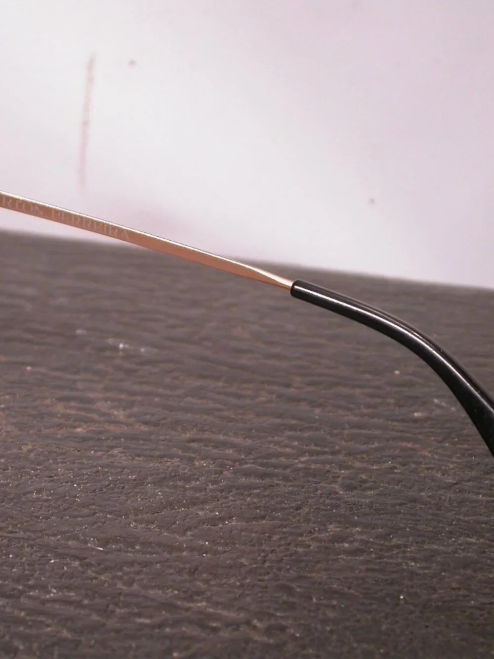 Barton Perreira Black and Gold Aviator Shades Sunglasses Made in Japan